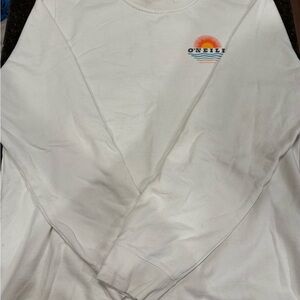 O'Neill Cream Crewneck Sweater with Logo